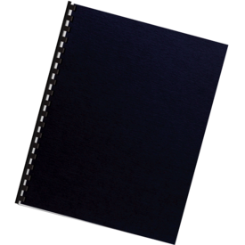 Futura™ Presentation Covers  - Oversize, Navy, 25 pack__COMB Futura Navy Ltr LF.png